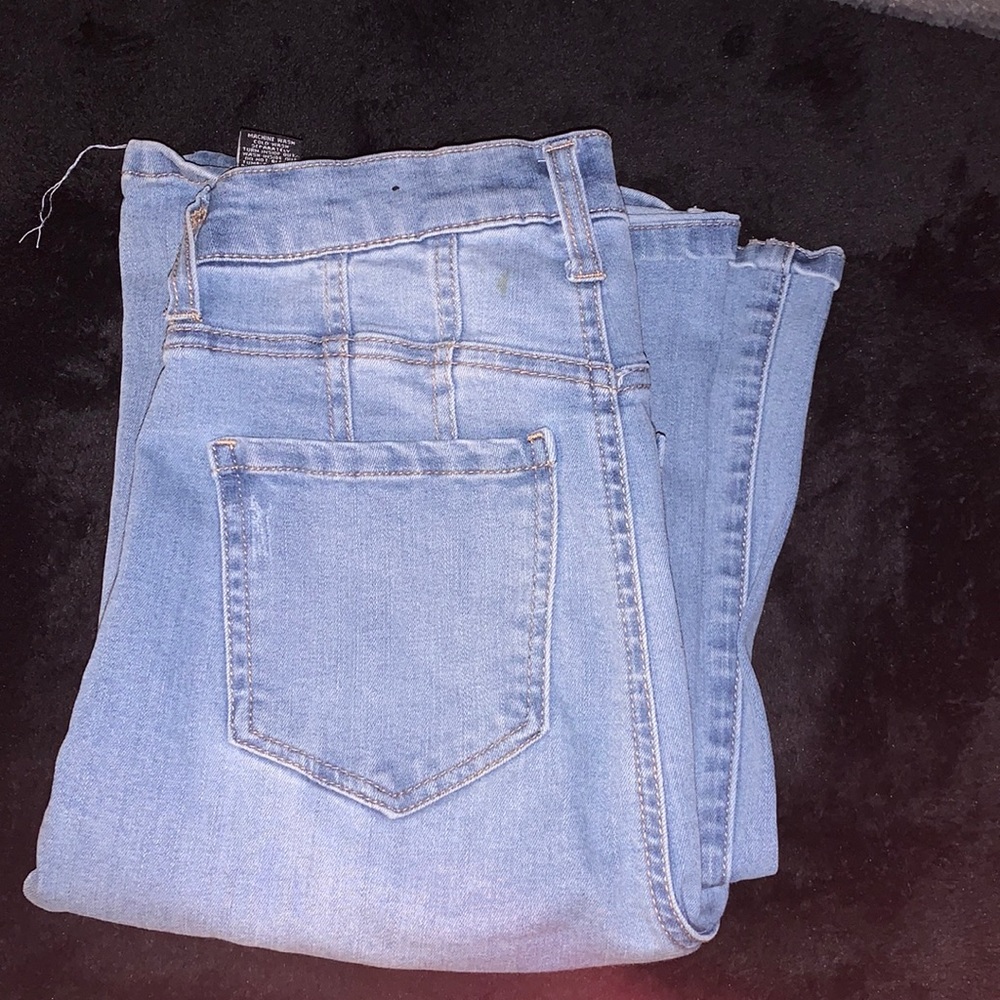 Fashion Nova bell bottoms w rips